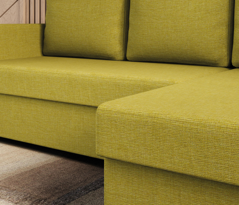 Диваны угловые в гостиную, Угловой диван Джессика, Рогожка