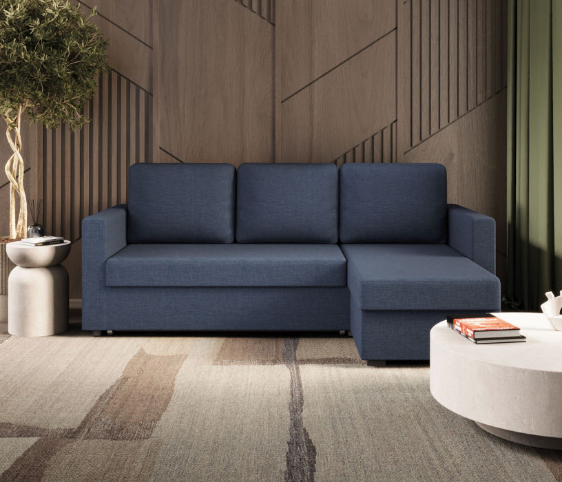 Диваны угловые в гостиную, Угловой диван Джессика, Рогожка