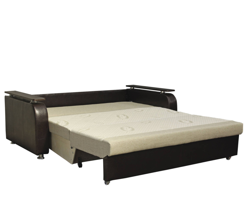 Диваны с ящиком для белья, Диван Шоколад, Рогожка,Экокожа