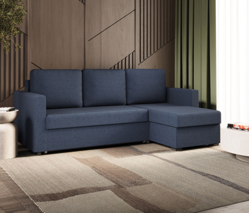 Диваны угловые в гостиную, Угловой диван Джессика, Рогожка