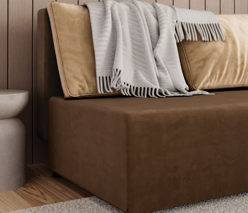 Диваны угловые, Диван-кровать Комо угловой, микровелюр