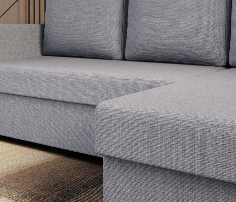 Диваны угловые в гостиную, Угловой диван Джессика, Рогожка