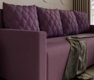 Угловой диван-кровать Челси, рогожка