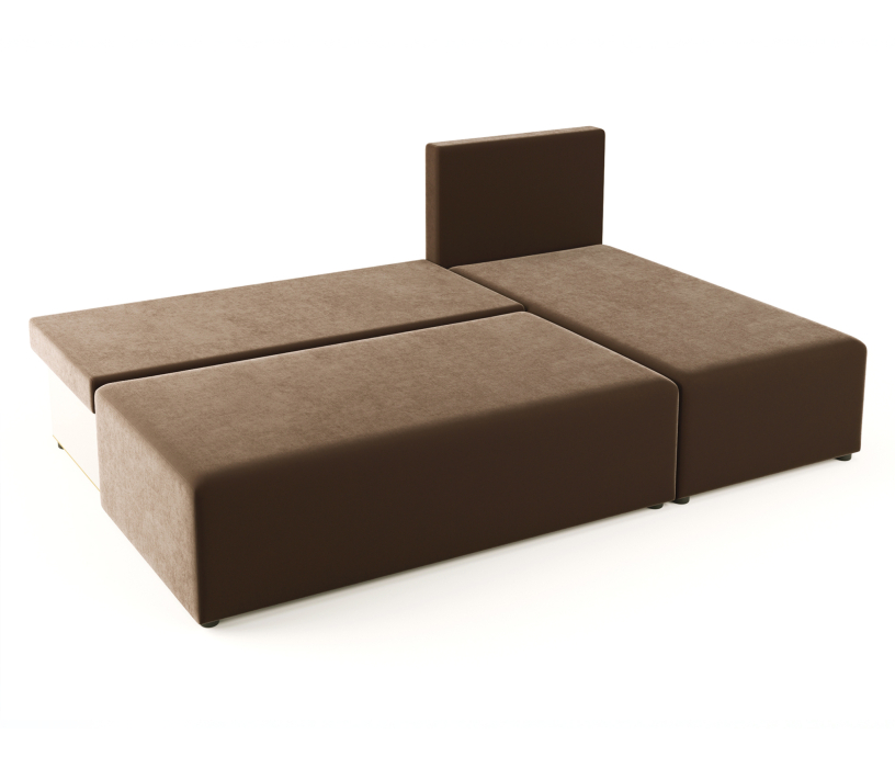 Диваны угловые, Диван-кровать Комо угловой, микровелюр